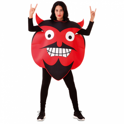 Devil Emoji Costume i gruppen LEGETØJ / Maskerade / Maskerade kostumer / Kostumer til voksne hos Spelexperten (E706605-TML)