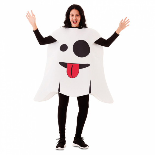 Costume Ghost Emoji i gruppen LEGETØJ / Maskerade / Maskerade kostumer / Kostumer til voksne hos Spelexperten (E706614-TML)