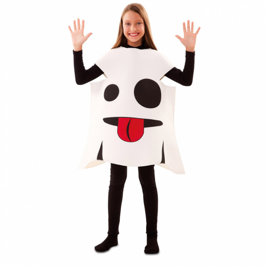 Costume Ghost Emoji - Kids i gruppen LEGETØJ / Maskerade / Maskerade kostumer / Kostumer til børn hos Spelexperten (E706615-T02)