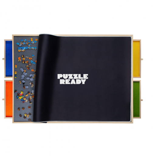 Portable Puzzle Board with Cover & Storage Trays - 1000 Pieces i gruppen PUSLESPIL / Tilbehør hos Spelexperten (EB-PZ-001)