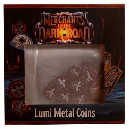 Merchants of the Dark Road - Lumi Metal Coins (Exp.) i gruppen SELSKABSSPIL / Tilbehør / Andet hos Spelexperten (ELFECG020)