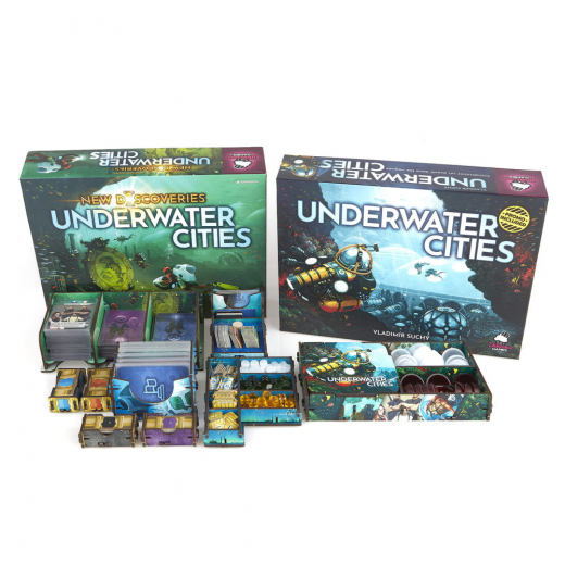 e-Raptor Insert - Underwater Cities + Expansion UV Print i gruppen SELSKABSSPIL / Tilbehør / Inserts & Organizers hos Spelexperten (ERP2350)