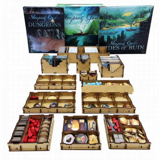 e-Raptor Insert - Sleeping Gods + Expansions i gruppen SELSKABSSPIL / Tilbehør / Inserts & Organizers hos Spelexperten (ERP6884)