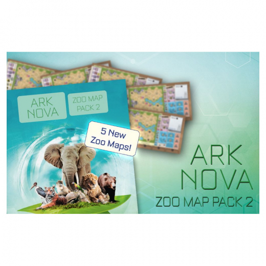 Ark Nova: Zoo Map Pack 2 (Exp.) i gruppen SELSKABSSPIL / Udvidelser hos Spelexperten (FEU36554)