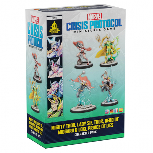 Marvel: Crisis Protocol - Mighty Thor, Lady Sif, Thor, Hero of Midgard & Loki, Prince of Lies (Exp.) i gruppen SELSKABSSPIL / Spilserier / Marvel Crisis Protocol hos Spelexperten (FMSG91)