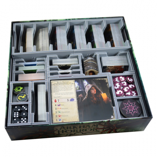 Folded Space Insert - Arkham Horror (3rd Ed) + Expansion i gruppen SELSKABSSPIL / Tilbehør / Inserts & Organizers hos Spelexperten (FS-AH3)