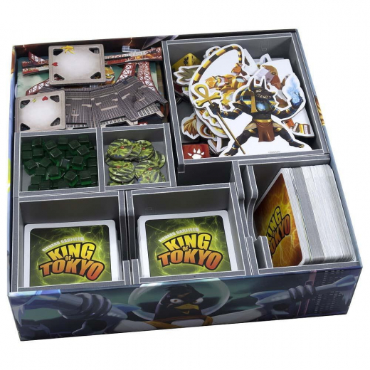 Folded Space Insert - King of Tokyo/New York + Expansions i gruppen SELSKABSSPIL / Tilbehør / Inserts & Organizers hos Spelexperten (FS-KOTv2)