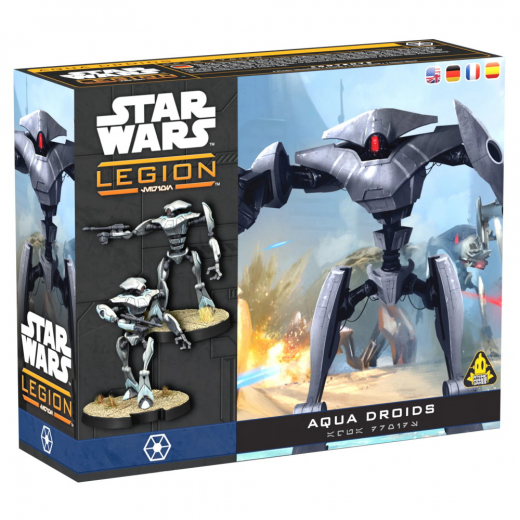 Star Wars: Legion - Aqua Droid Squad (Exp.) i gruppen SELSKABSSPIL / Spilserier / Star Wars Legion hos Spelexperten (FSWL136B)