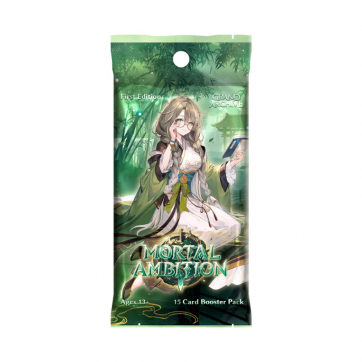 Grand Archive TCG: Mortal Ambition Booster Pack i gruppen SELSKABSSPIL / Kortspil hos Spelexperten (GA24B5-EN-BOS)