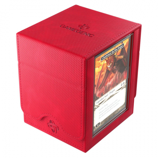 GameGenic Squire 100+ XL Convertible Deck Box - Red i gruppen SELSKABSSPIL / Tilbehør / Opbevaring hos Spelexperten (GGS20215ML)