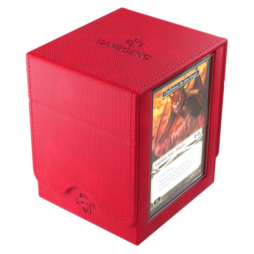 GameGenic Squire PLUS 100+ XL Convertible Deck Box - Red i gruppen SELSKABSSPIL / Tilbehør / Opbevaring hos Spelexperten (GGS20215ML)