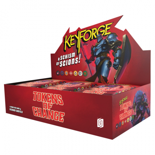 Keyforge: Tokens of Change - Archon Deck Display i gruppen SELSKABSSPIL / Kortspil hos Spelexperten (GHGKF19-DIS)