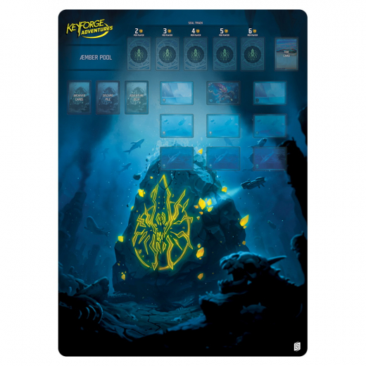 Playmat - KeyForge Adventures: Abyssal Conspiracy i gruppen SELSKABSSPIL / Tilbehør / Andet hos Spelexperten (GHGKFS33)