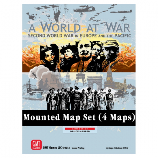 A World At War: Mounted Maps i gruppen SELSKABSSPIL / Tilbehør / Andet hos Spelexperten (GMT2422)