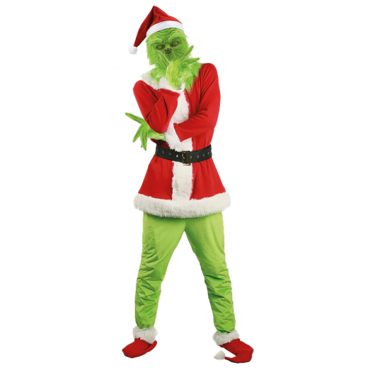 Grinch kostume i gruppen LEGETØJ / Maskerade / Maskerade kostumer hos Spelexperten (GRINCH)