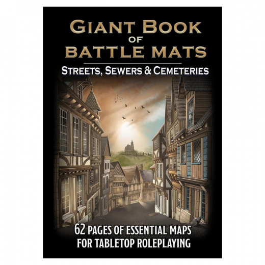 Giant Book of Battle Mats - Streets, Sewers & Cemeteries i gruppen SELSKABSSPIL / Rollespil hos Spelexperten (LBM056)