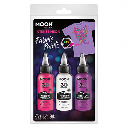 Fabric paint Neon UV 3 pack i gruppen LEGETØJ / Skab & mal hos Spelexperten (M38606)