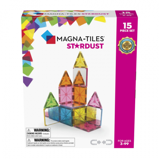 Magna-Tiles - Stardust - 15 Dele i gruppen LEGETØJ / Byggeklodser / Magna-Tiles hos Spelexperten (MAG18915)