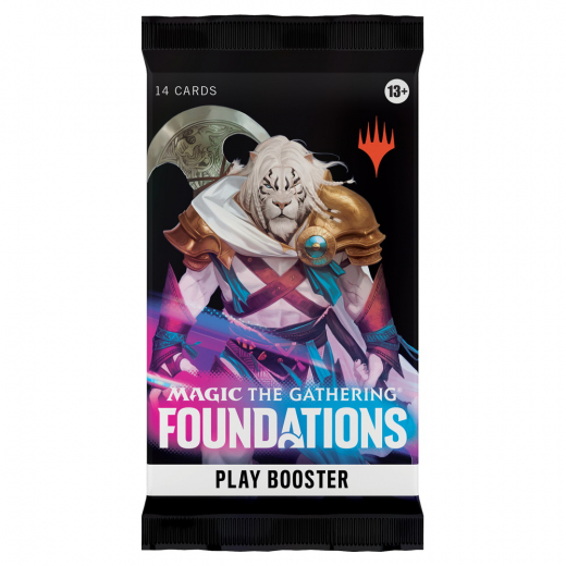 Magic: The Gathering - Foundations Play Booster Pack i gruppen SELSKABSSPIL / Magic the Gathering hos Spelexperten (MAGD3628-BOS)