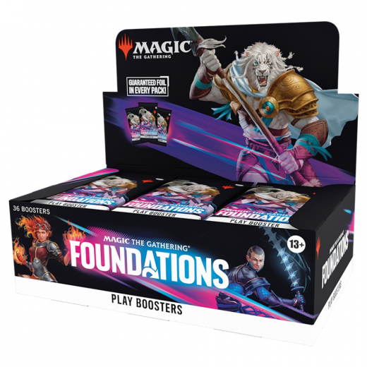 Magic: The Gathering - Foundations Play Booster Display i gruppen SELSKABSSPIL / Magic the Gathering hos Spelexperten (MAGD3628-DIS)