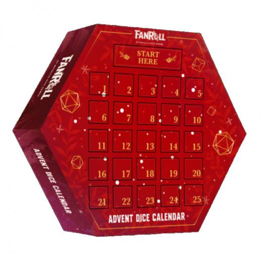 Advent Dice Calendar 2024 - Metallic Dice Games i gruppen SELSKABSSPIL / Tilbehør / Terninger & tilbehør hos Spelexperten (MET1003)