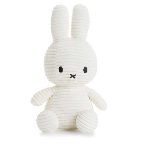 Miffy Corduroy - 23 cm, White i gruppen LEGETØJ / Tøjdyr hos Spelexperten (MY200)