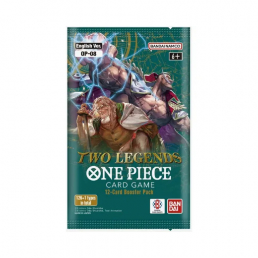 One Piece Card Game: Two Legends Booster Pack i gruppen SELSKABSSPIL / Kortspil hos Spelexperten (OPCG08-BOS)