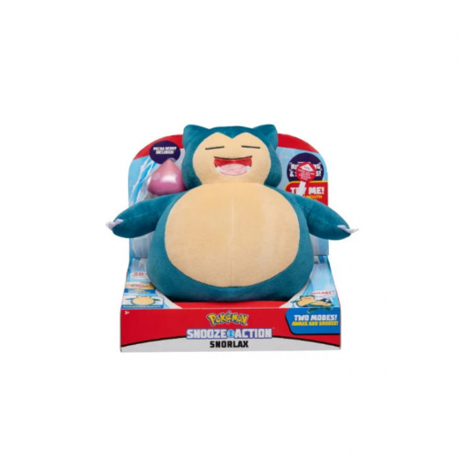 Pokémon Snooze Action Snorlax i gruppen LEGETØJ / Tøjdyr hos Spelexperten (PKW0027)