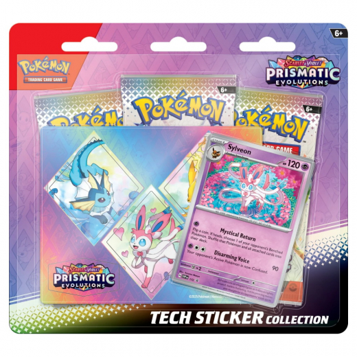 Pokémon TCG: Prismatic Evolutions Tech Sticker Collection - Sylveon i gruppen SELSKABSSPIL / Pokémon hos Spelexperten (POK10020-SYL)