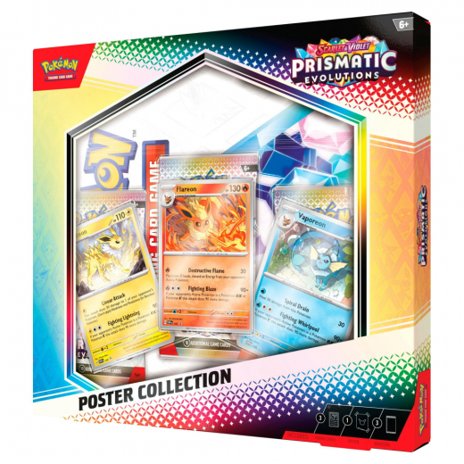 Pokémon TCG: Prismatic Evolutions Poster Collection i gruppen SELSKABSSPIL / Pokémon hos Spelexperten (POK10041)