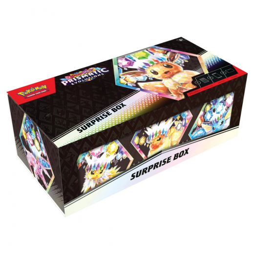 Pokémon TCG: Prismatic Evolutions Surprise Box i gruppen SELSKABSSPIL / Pokémon hos Spelexperten (POK10096)