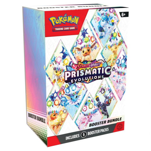 Pokémon TCG: Prismatic Evolutions Booster Bundle i gruppen SELSKABSSPIL / Pokémon hos Spelexperten (POK10113)