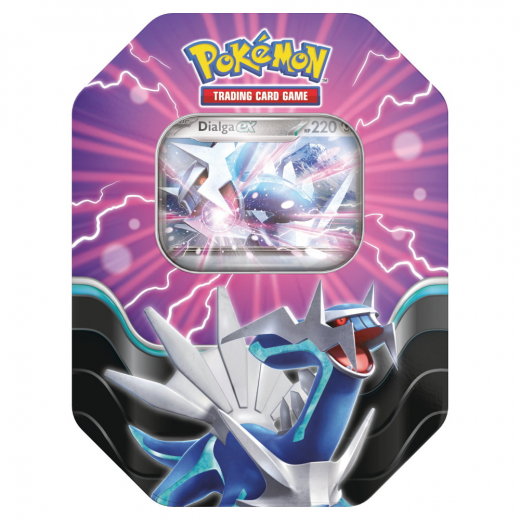 Pokémon TCG: Azure Legends Tin - Dialga ex i gruppen SELSKABSSPIL / Pokémon hos Spelexperten (POK10128-DIA)