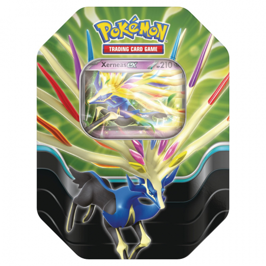 Pokémon TCG: Azure Legends Tin - Xerneas ex i gruppen SELSKABSSPIL / Pokémon hos Spelexperten (POK10128-XER)