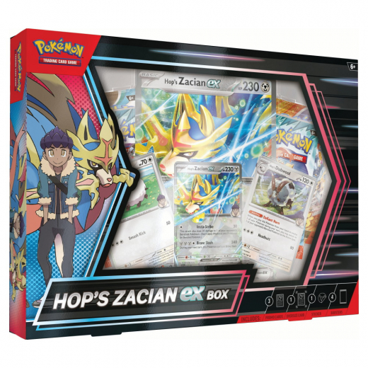 Pokémon TCG: Hop's Zacian ex Box i gruppen SELSKABSSPIL / Pokémon hos Spelexperten (POK10158)