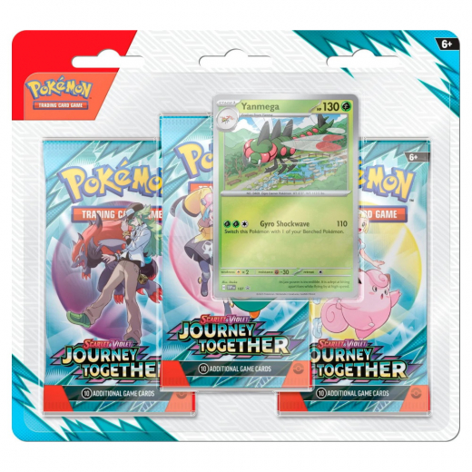 Pokémon TCG: Journey Together Boosters 3-Pack Yanmega i gruppen SELSKABSSPIL / Pokémon hos Spelexperten (POK10336-YAN)