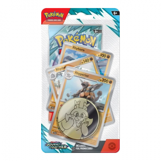 Pokémon TCG: Journey Together Premium Checklane Rhyperior i gruppen SELSKABSSPIL / Pokémon hos Spelexperten (POK10352-RRR)