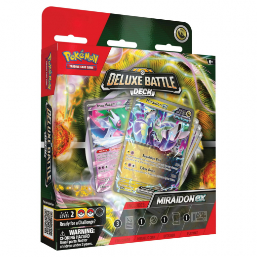 Pokémon TCG: Deluxe Battle Deck - Miraidon ex i gruppen SELSKABSSPIL / Pokémon hos Spelexperten (POK85830-MIR)