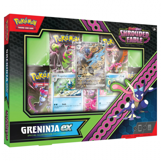 Pokémon TCG: Shrouded Fable Greninja ex Special Illustration Collection i gruppen SELSKABSSPIL / Pokémon hos Spelexperten (POK85856-GRE)