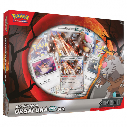 Pokémon TCG: Bloodmoon Ursaluna ex Box i gruppen SELSKABSSPIL / Pokémon hos Spelexperten (POK85881)