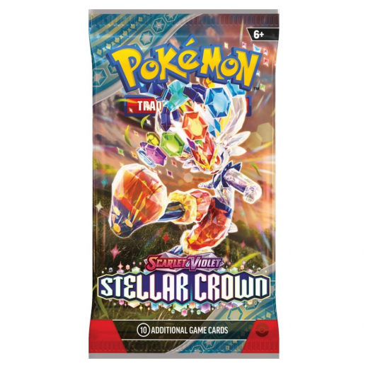 Pokémon TCG: Stellar Crown Booster Pack i gruppen SELSKABSSPIL / Pokémon hos Spelexperten (POK85897-BOS)