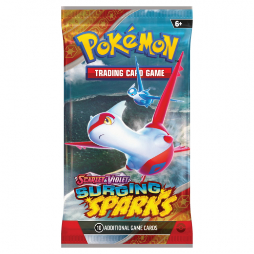 Pokémon TCG: Surging Sparks Booster Pack i gruppen SELSKABSSPIL / Pokémon hos Spelexperten (POK85928-BOS)