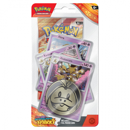 Pokémon TCG: Surging Sparks Premium Checklane Alakazam i gruppen SELSKABSSPIL / Pokémon hos Spelexperten (POK85948-AKA)