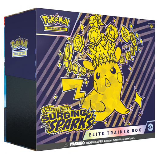 Pokémon TCG: Surging Sparks Elite Trainer Box i gruppen SELSKABSSPIL / Pokémon hos Spelexperten (POK85952)