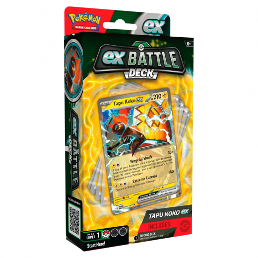 Pokémon TCG: Battle Deck - Tapu Koko ex i gruppen SELSKABSSPIL / Pokémon hos Spelexperten (POK86876-TAP)