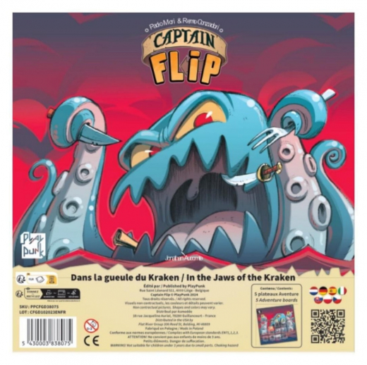 Captain Flip: In the Jaws of the Kraken (Exp.) i gruppen SELSKABSSPIL / Udvidelser hos Spelexperten (PPUCF02EN)