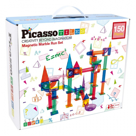 PicassoTiles Marble run 150 Brikker i gruppen LEGETØJ / Byggeklodser / PicassoTiles hos Spelexperten (PTG150)