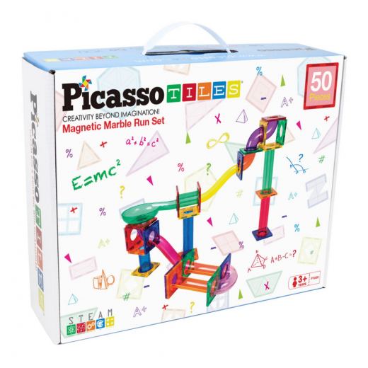 PicassoTiles Marble run 50 Brikker i gruppen LEGETØJ / Byggeklodser / PicassoTiles hos Spelexperten (PTG50)