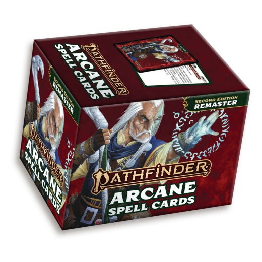 Pathfinder RPG: Arcane Spell Cards (Remastered) i gruppen SELSKABSSPIL / Rollespil / Pathfinder hos Spelexperten (PZO10003MC)