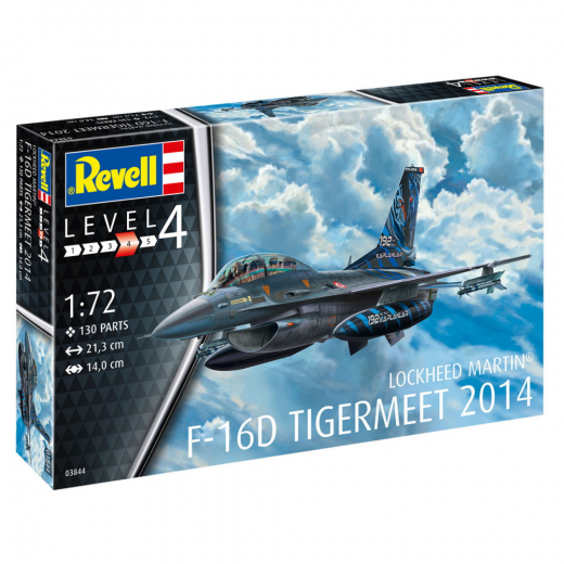 Revell - Lockheed Martin F-16D 1:72 - 130 Bitar i gruppen PUSLESPIL / Modelbygning / Revell / Kampkøretøjer hos Spelexperten (R-03844)